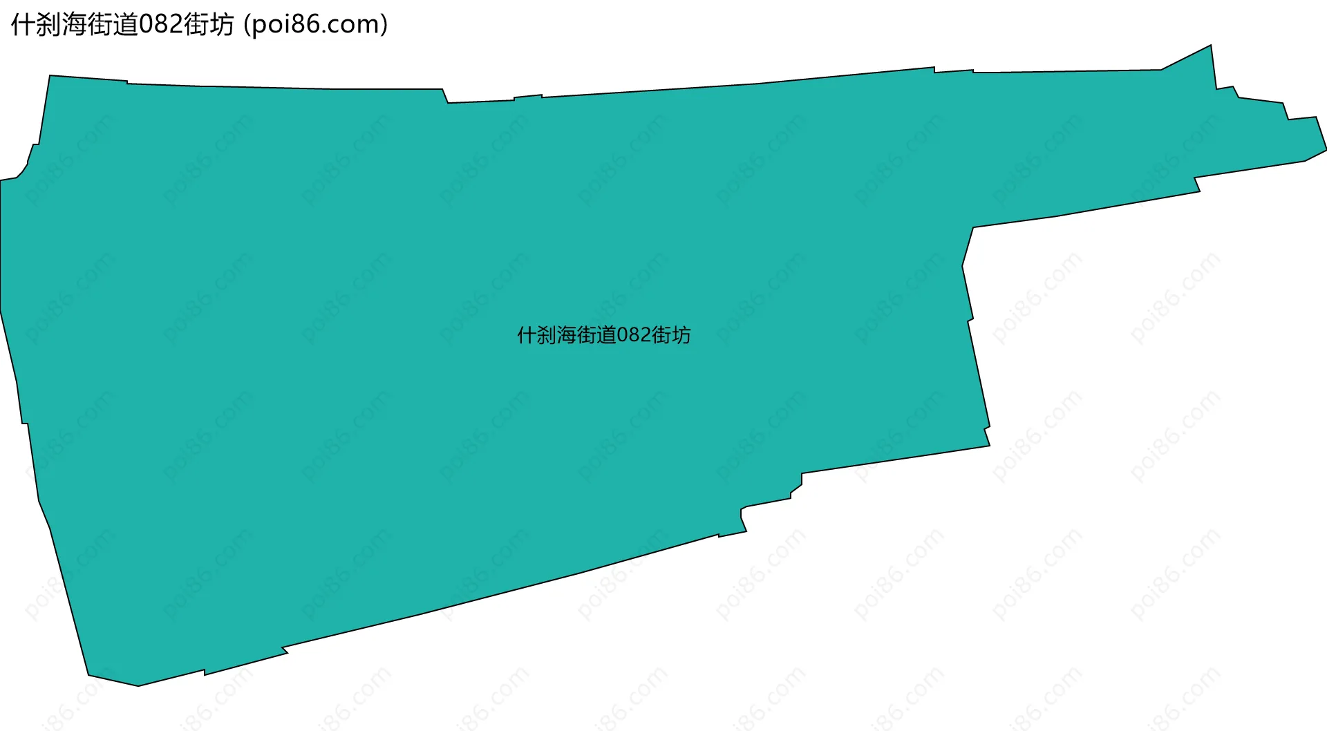 什刹海街道082街坊边界地图