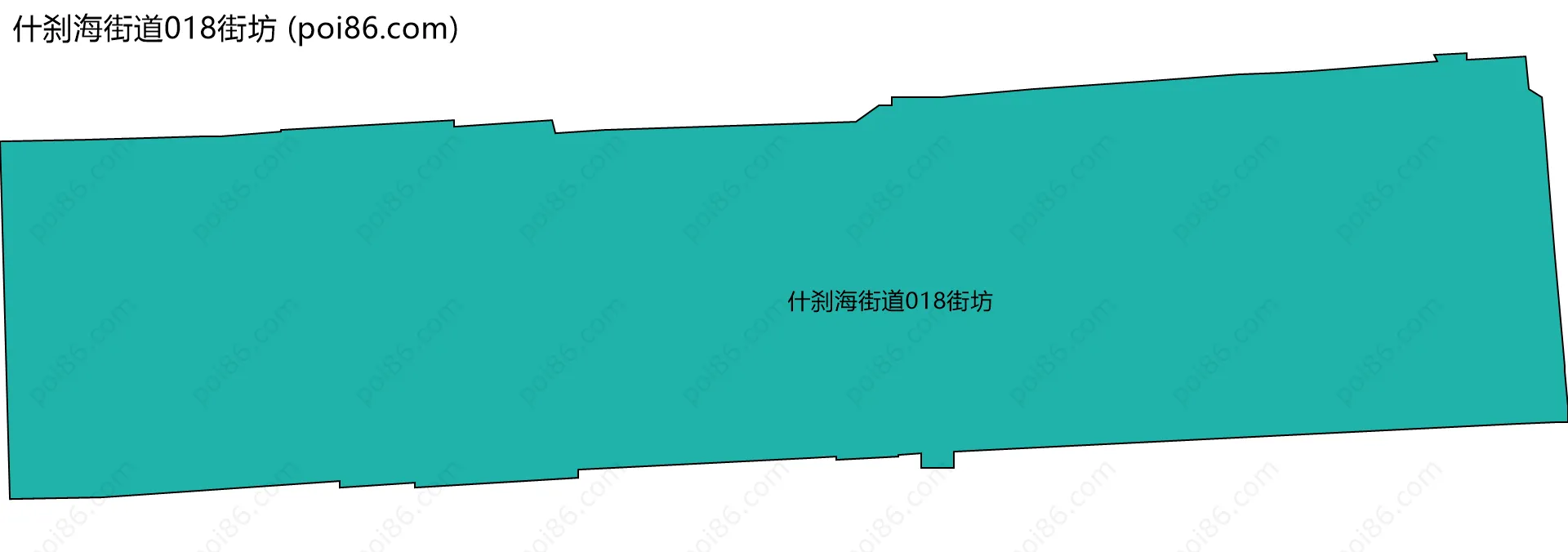 什刹海街道018街坊边界地图