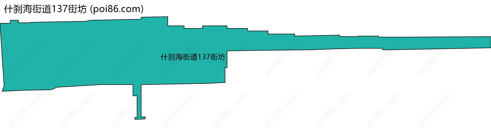 什刹海街道137街坊边界地图
