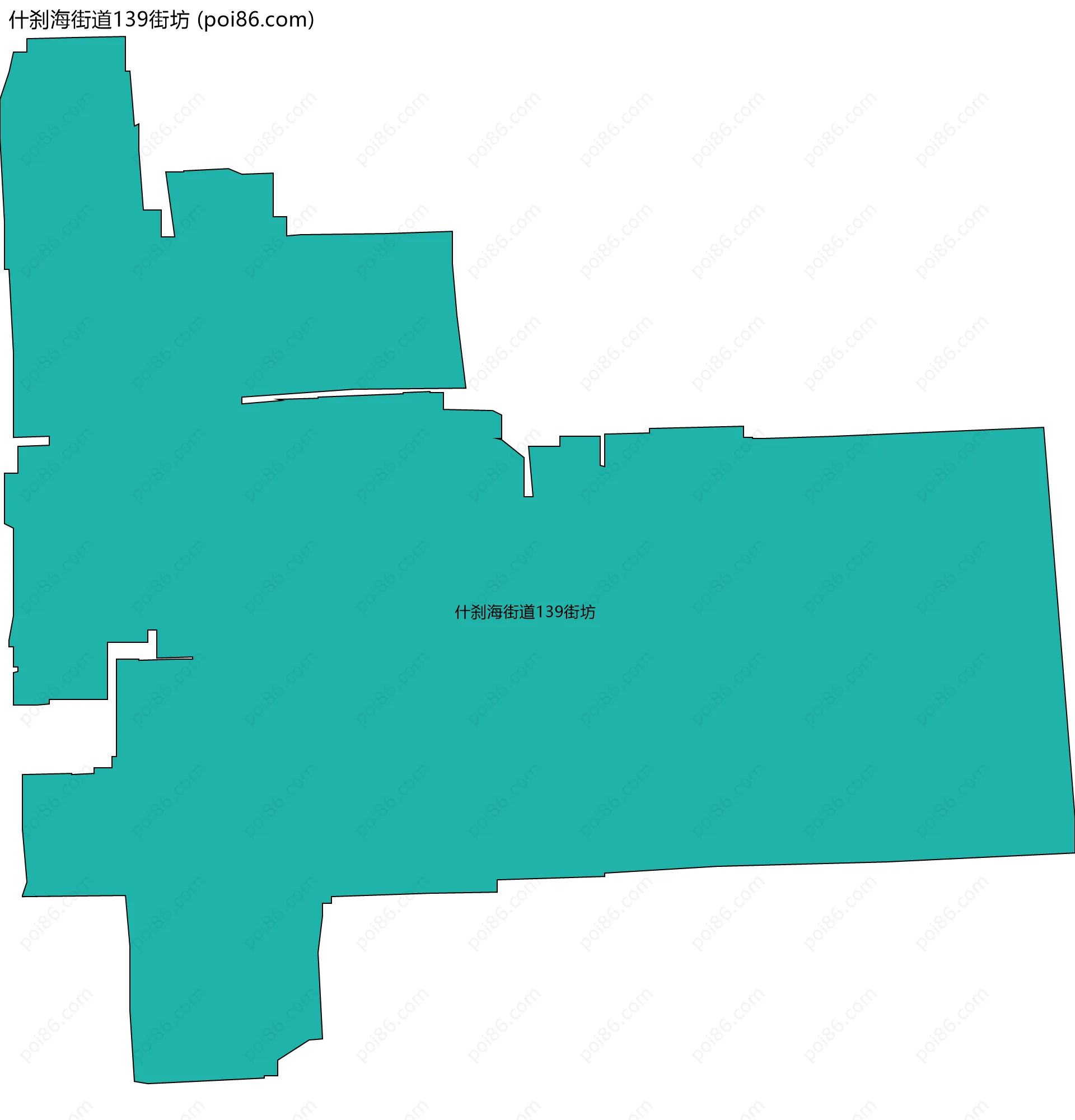 什刹海街道139街坊边界地图