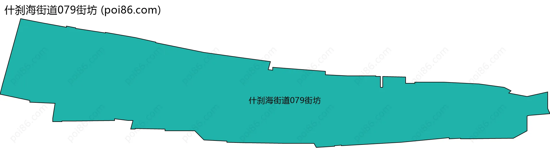 什刹海街道079街坊边界地图