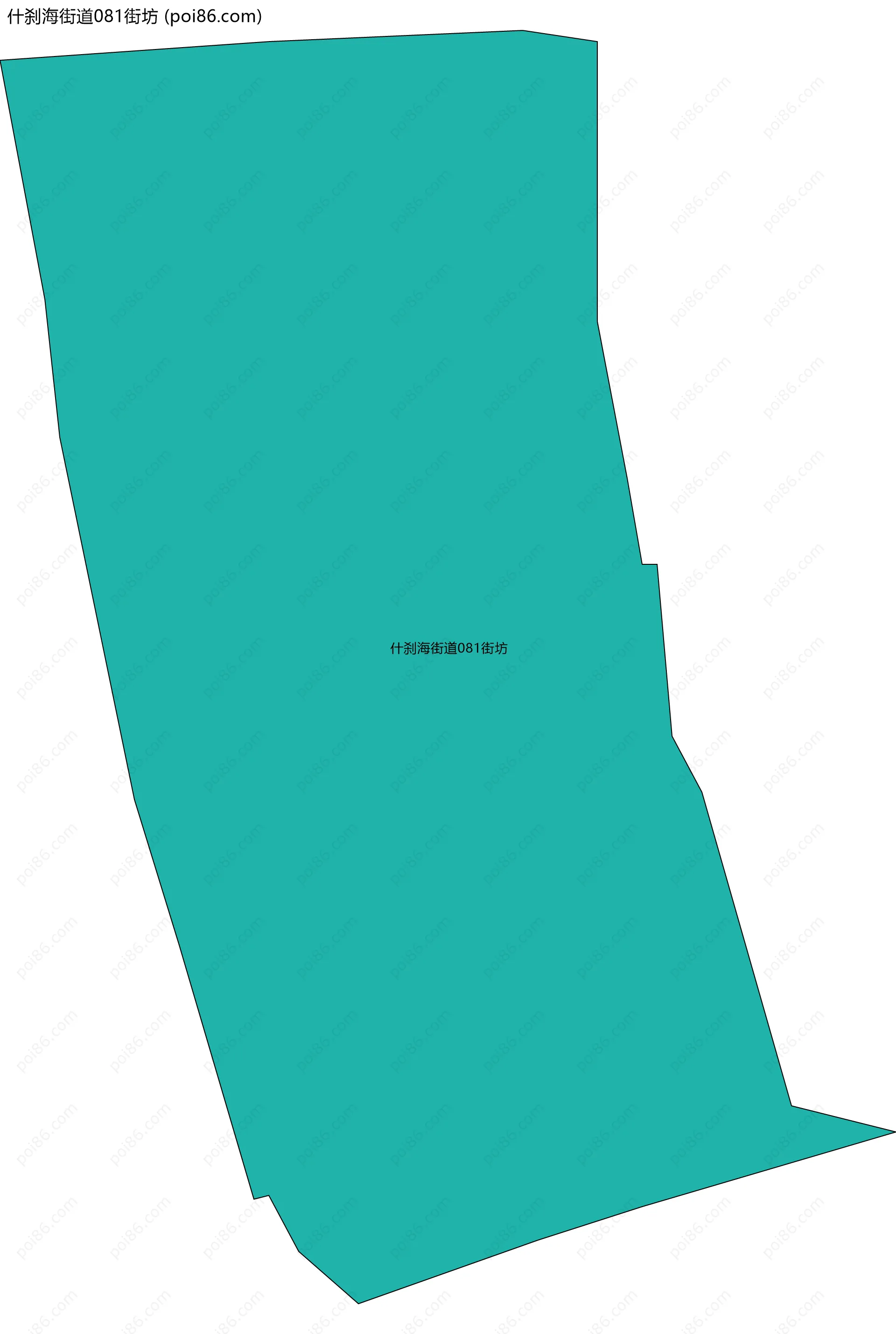 什刹海街道081街坊边界地图