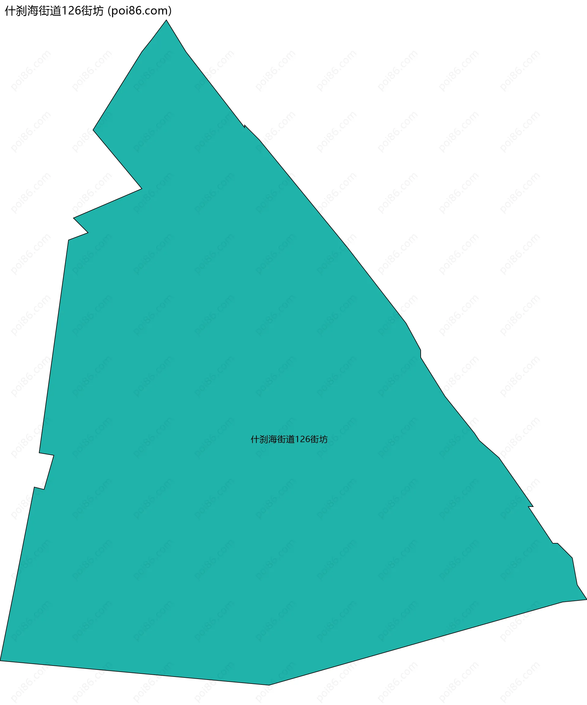 什刹海街道126街坊边界地图