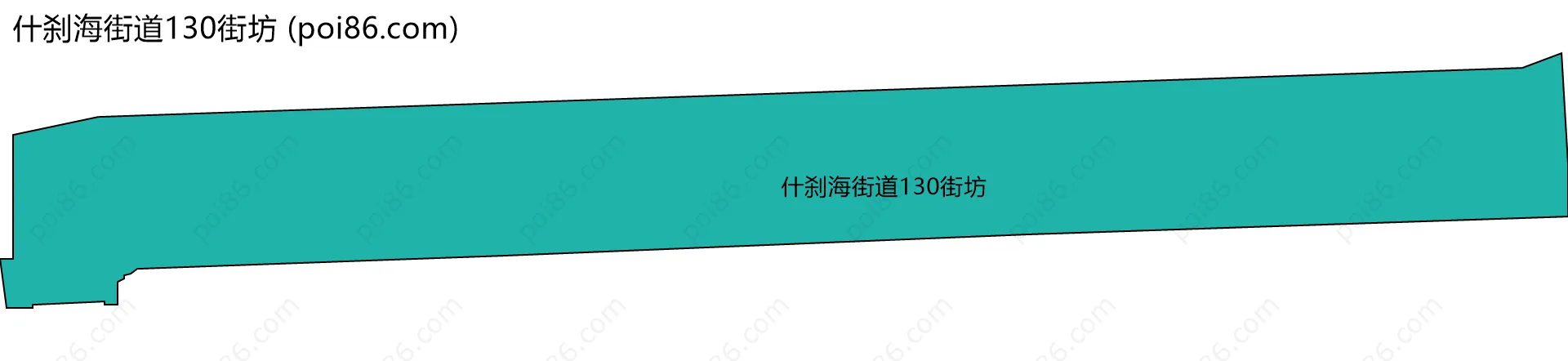 什刹海街道130街坊边界地图