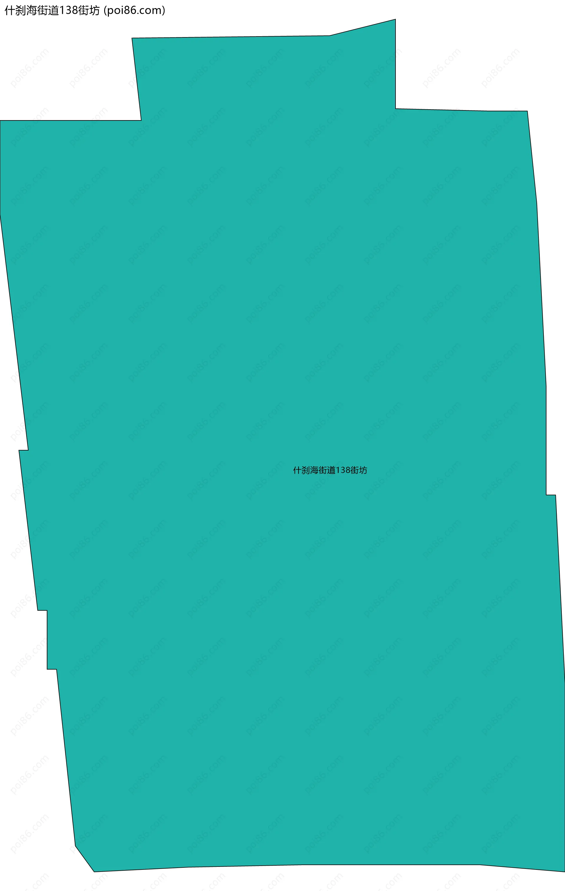 什刹海街道138街坊边界地图