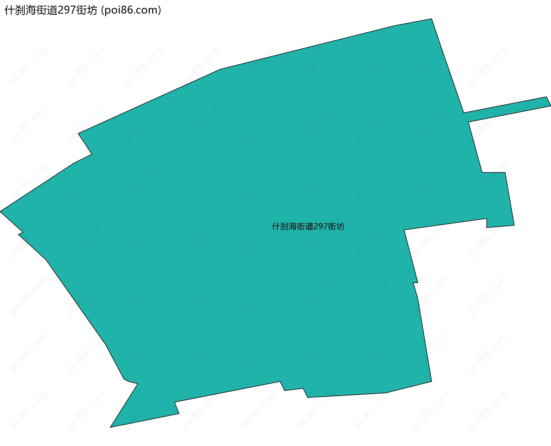 什刹海街道297街坊边界地图