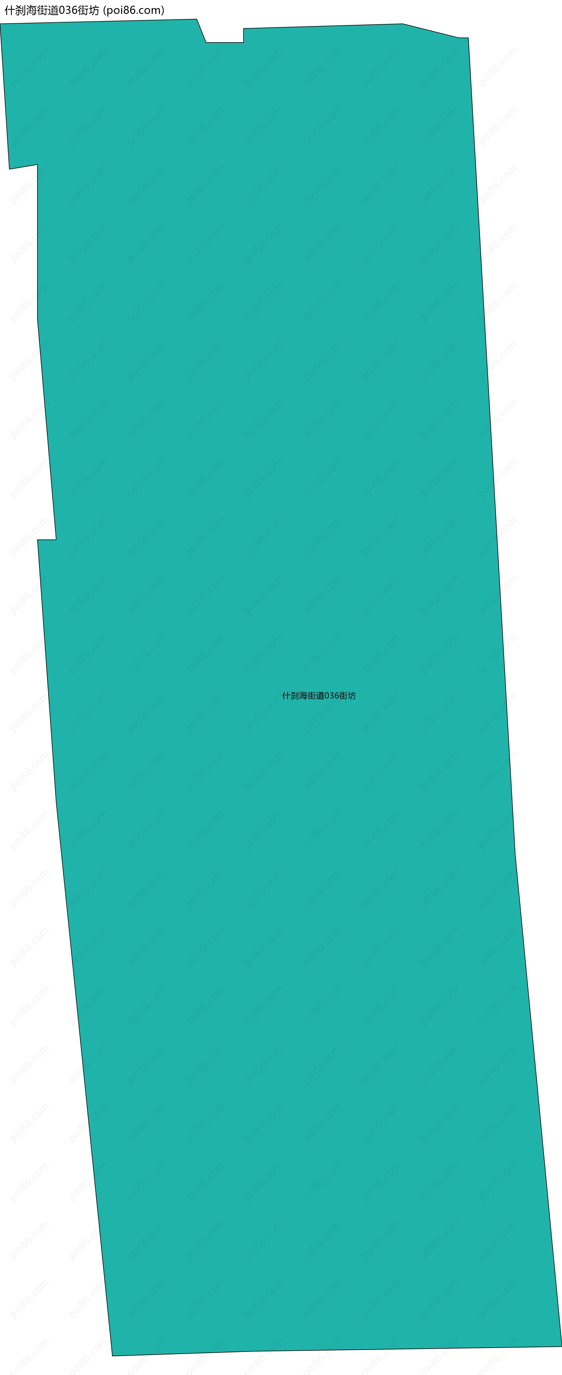 什刹海街道036街坊边界地图