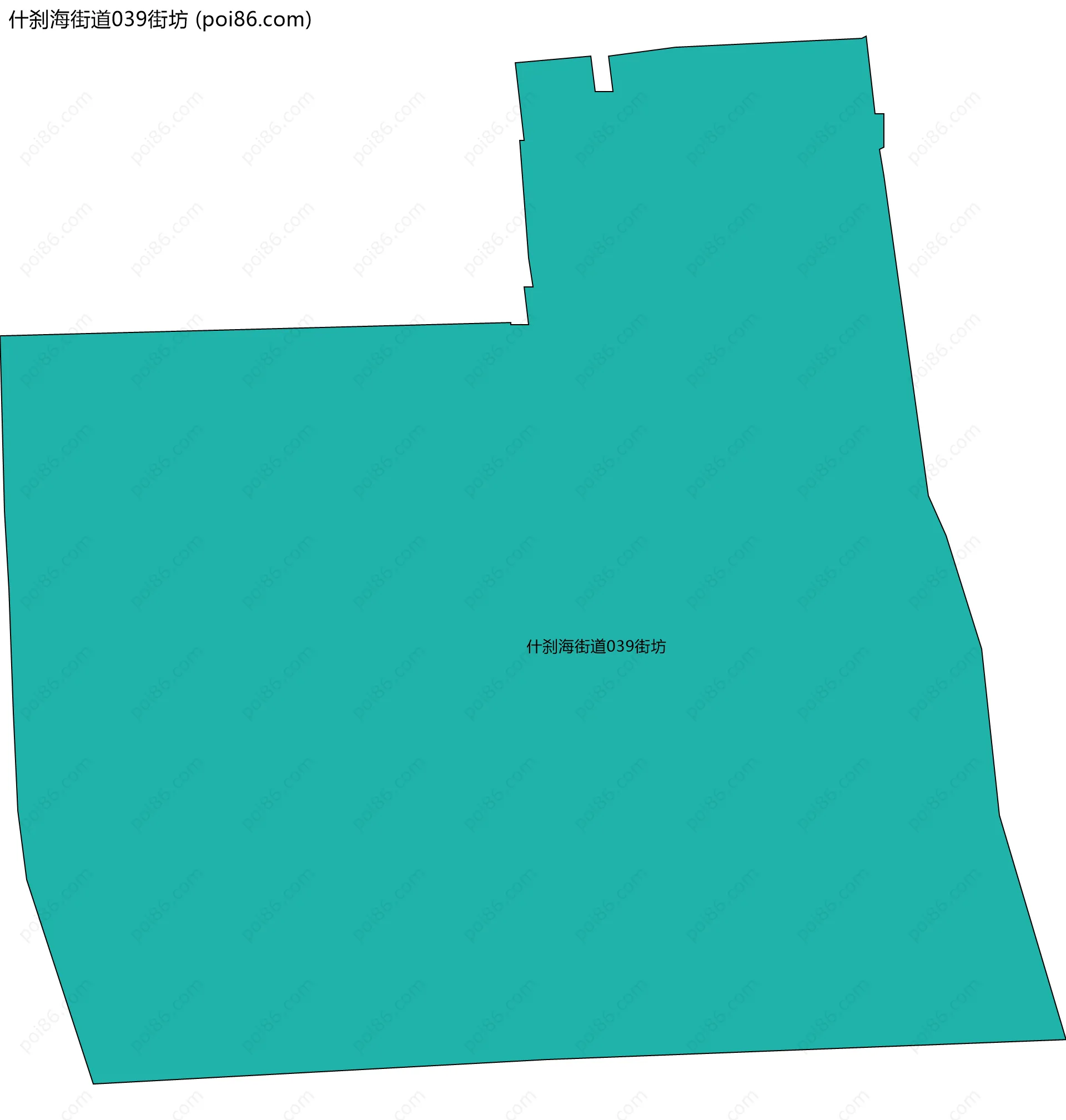 什刹海街道039街坊边界地图