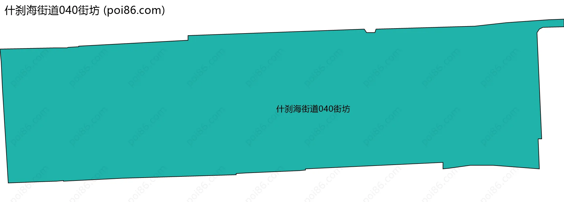 什刹海街道040街坊边界地图