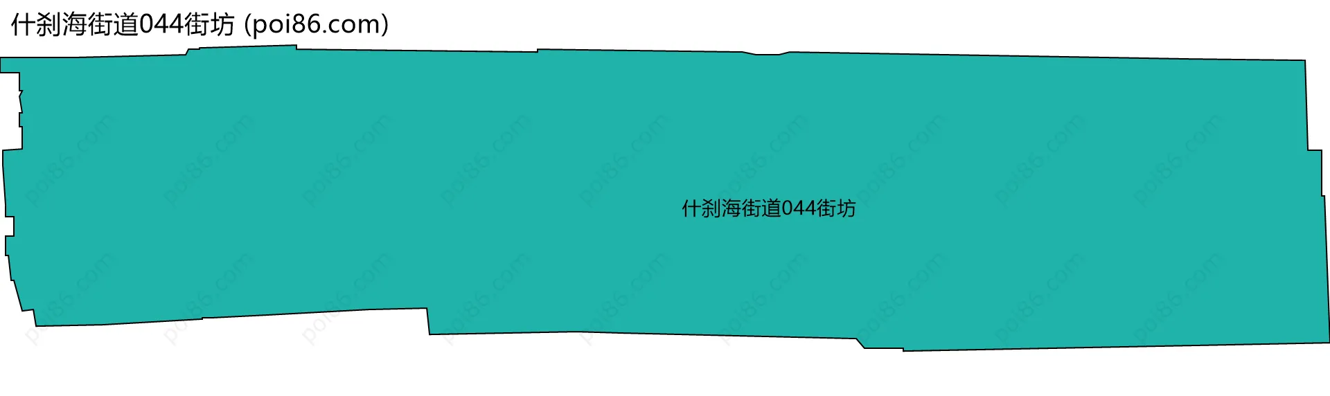 什刹海街道044街坊边界地图