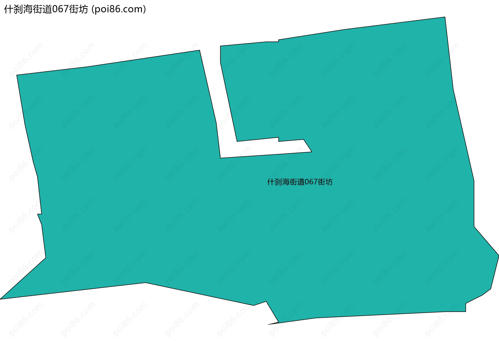 什刹海街道067街坊边界地图