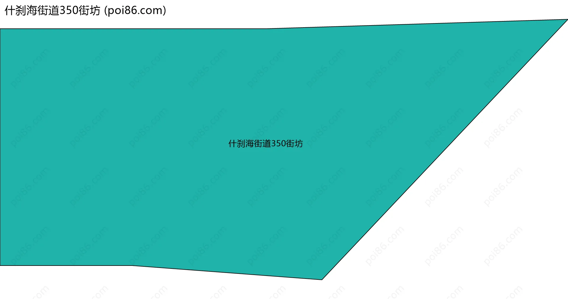 什刹海街道350街坊边界地图