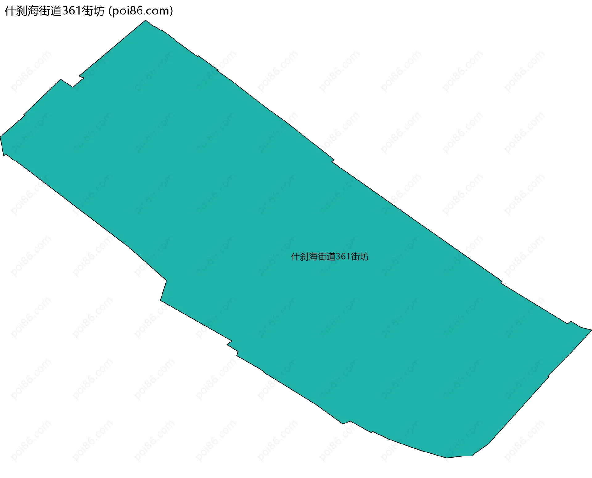 什刹海街道361街坊边界地图