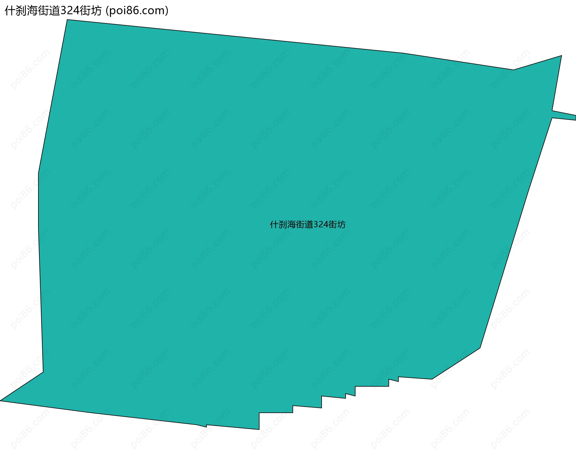 什刹海街道324街坊边界地图
