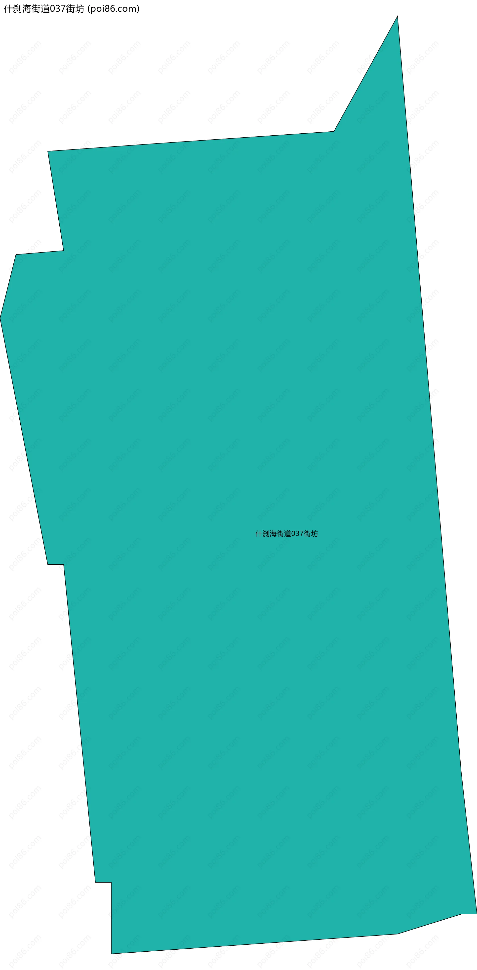 什刹海街道037街坊边界地图