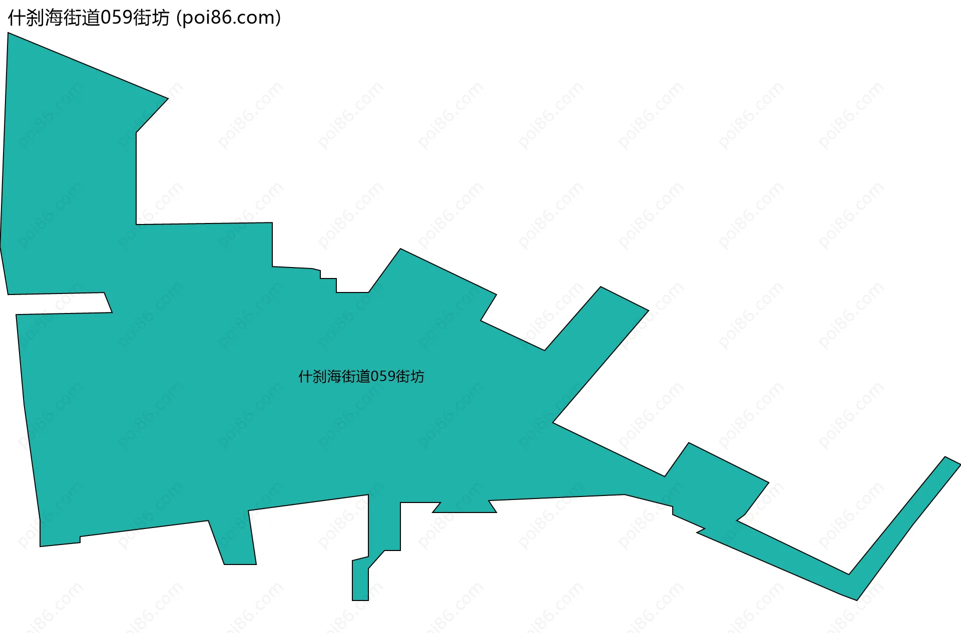 什刹海街道059街坊边界地图