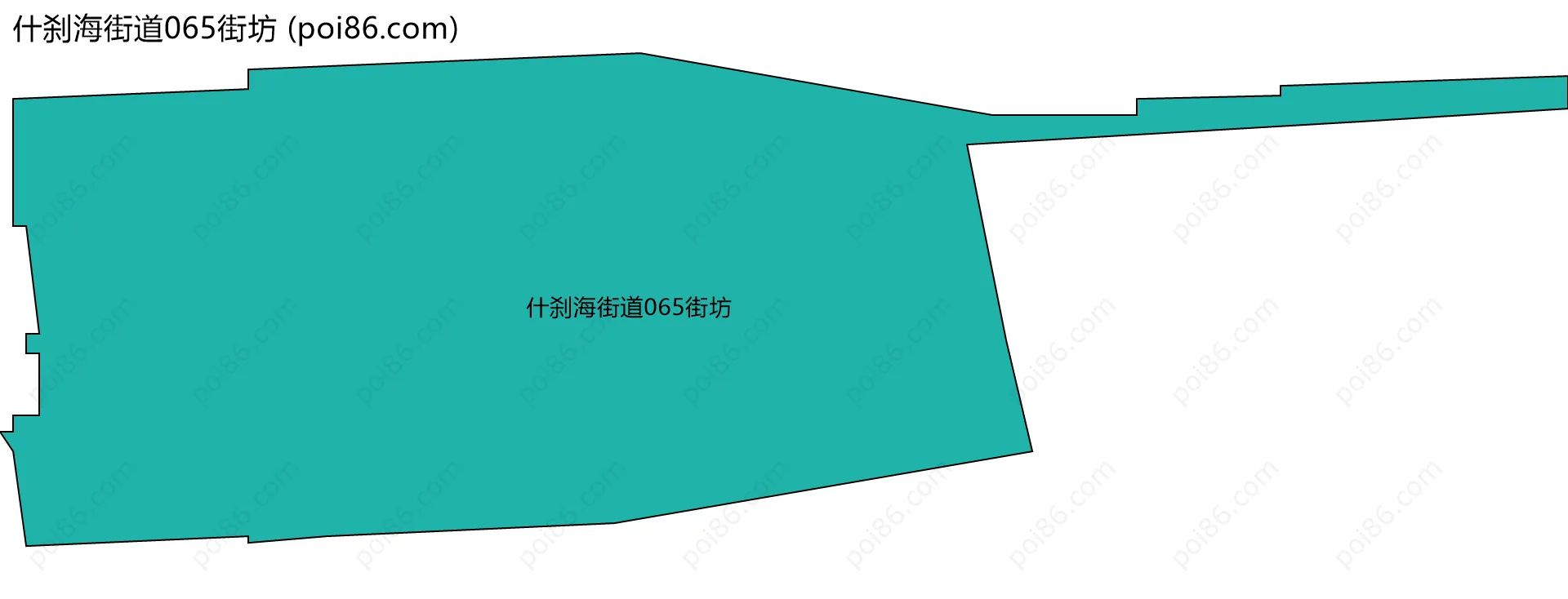 什刹海街道065街坊边界地图