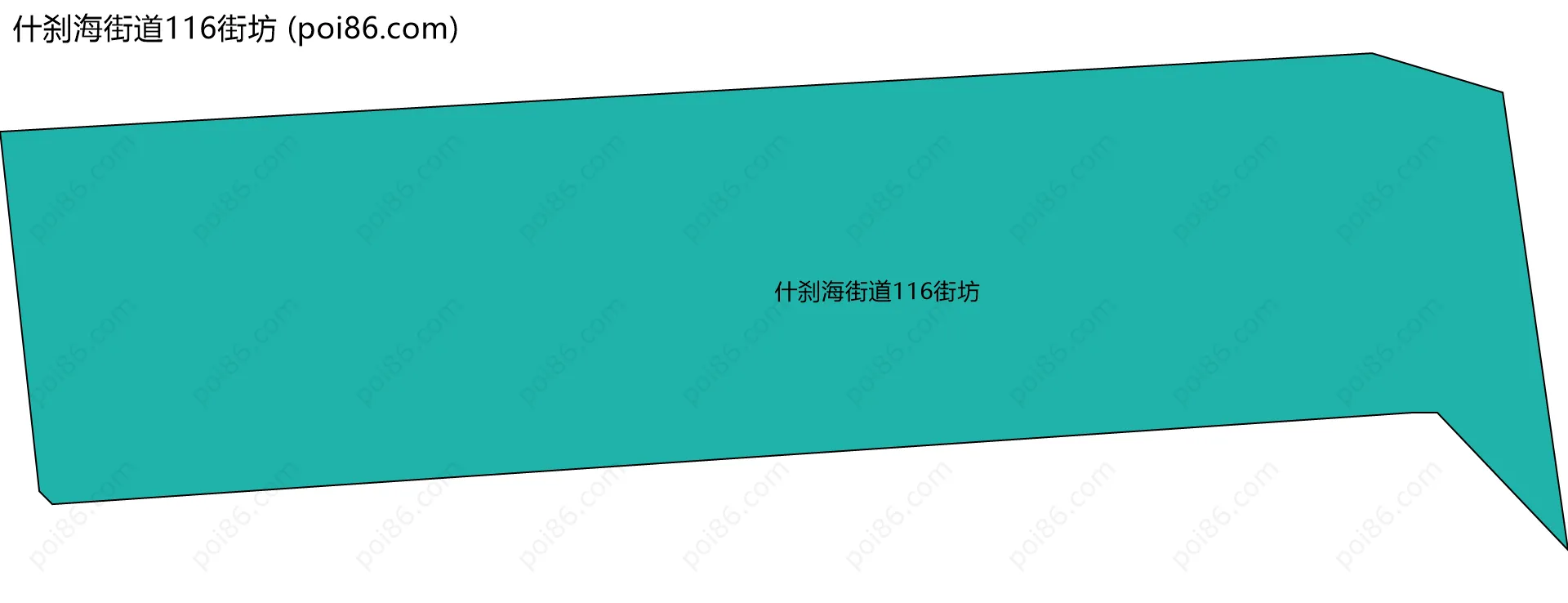 什刹海街道116街坊边界地图