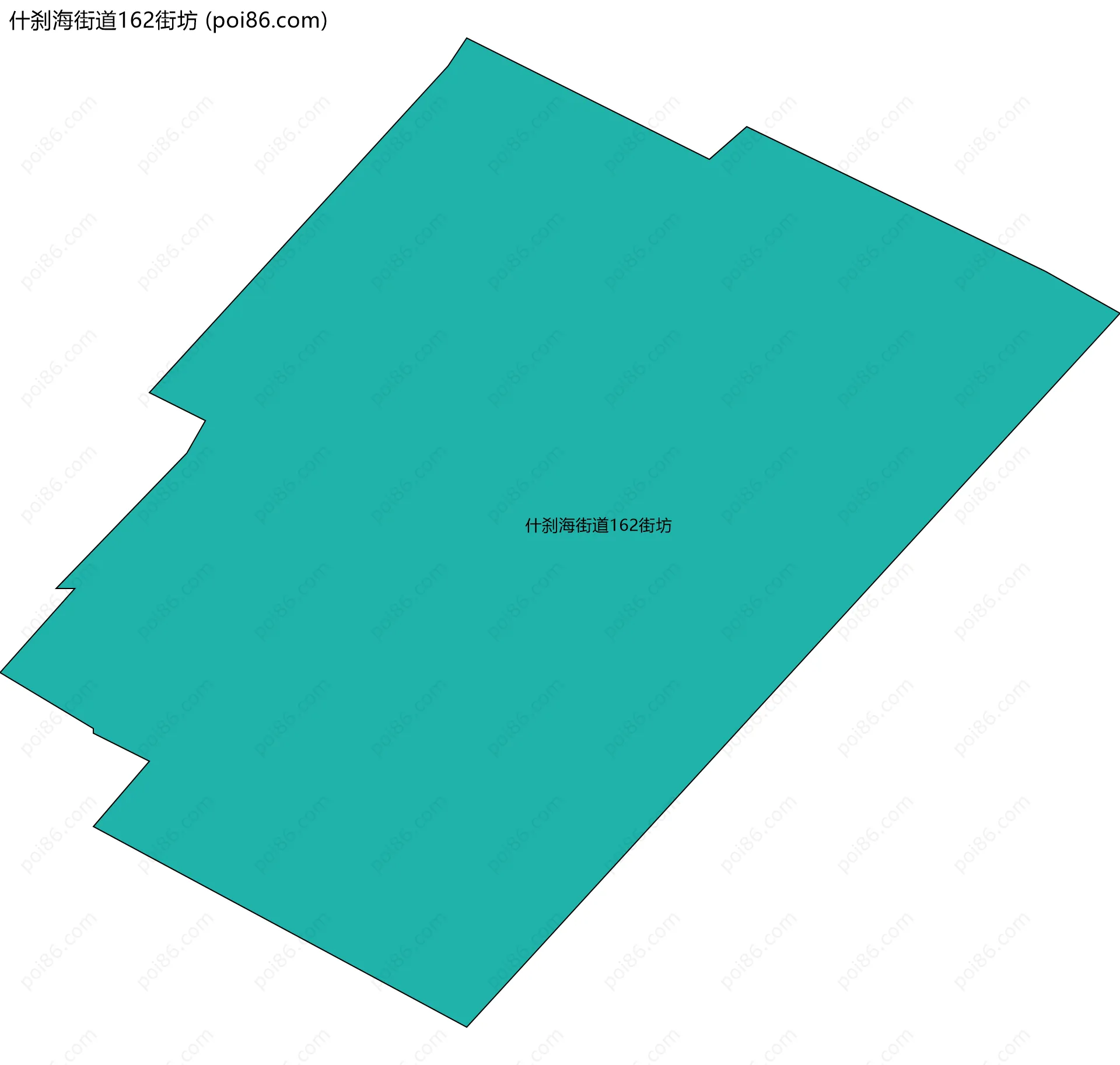 什刹海街道162街坊边界地图