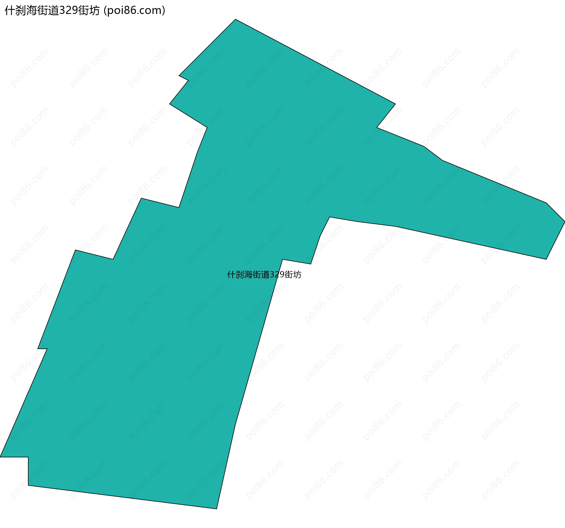 什刹海街道329街坊边界地图