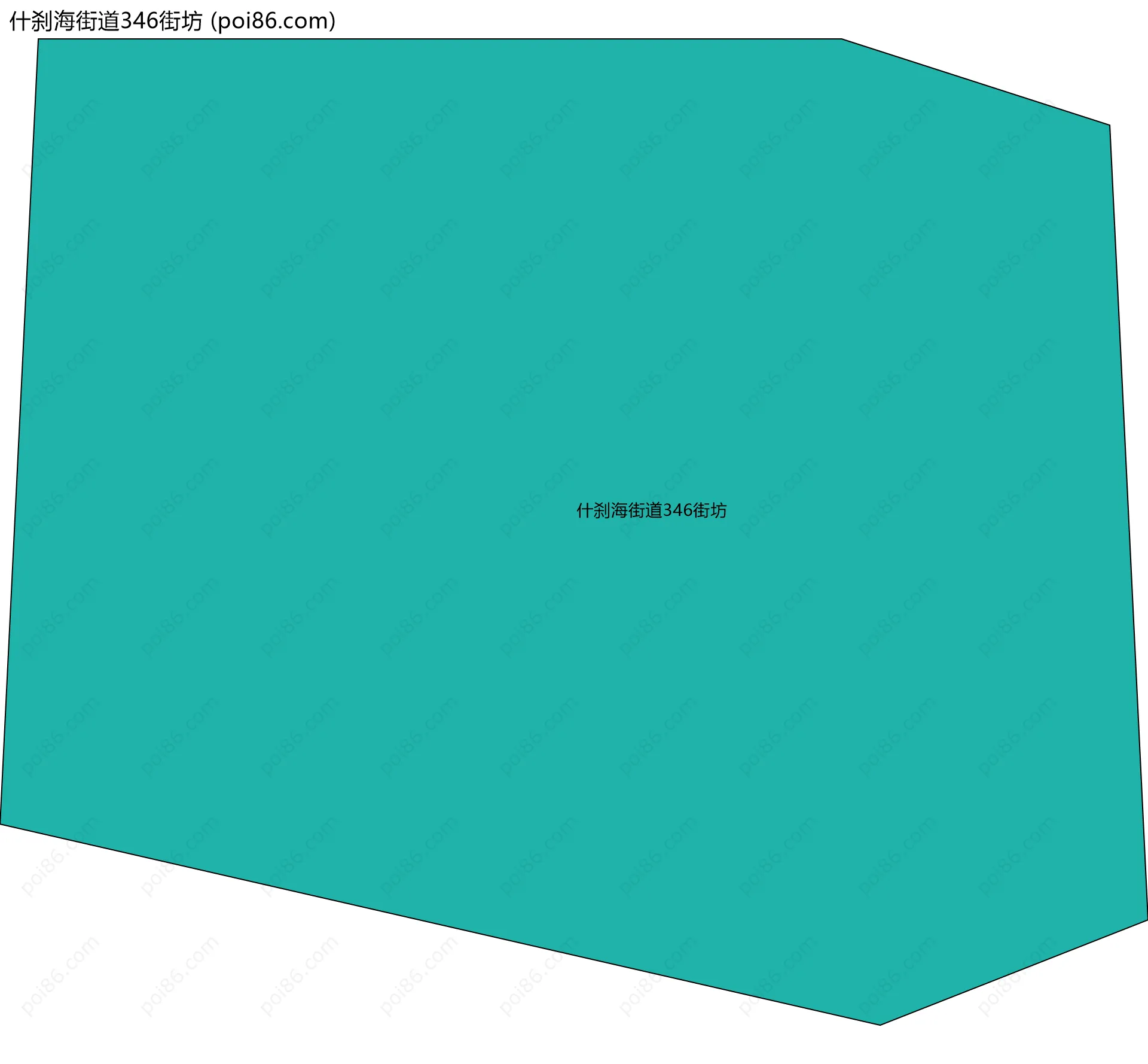 什刹海街道346街坊边界地图