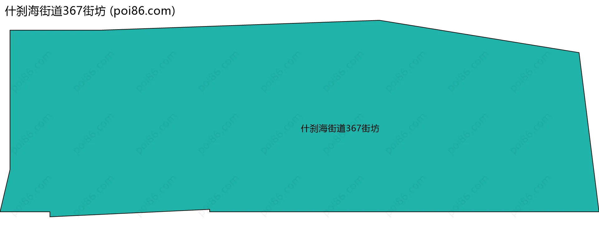 什刹海街道367街坊边界地图
