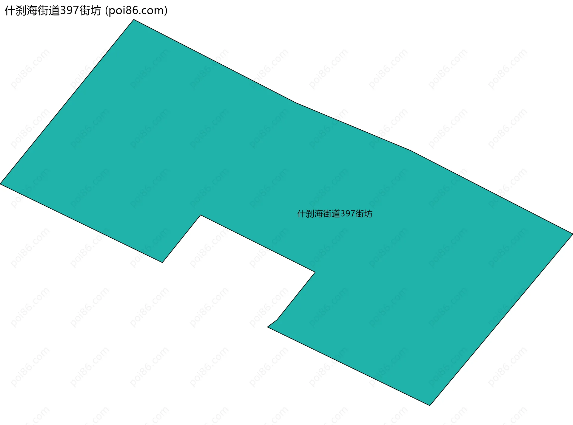 什刹海街道397街坊边界地图