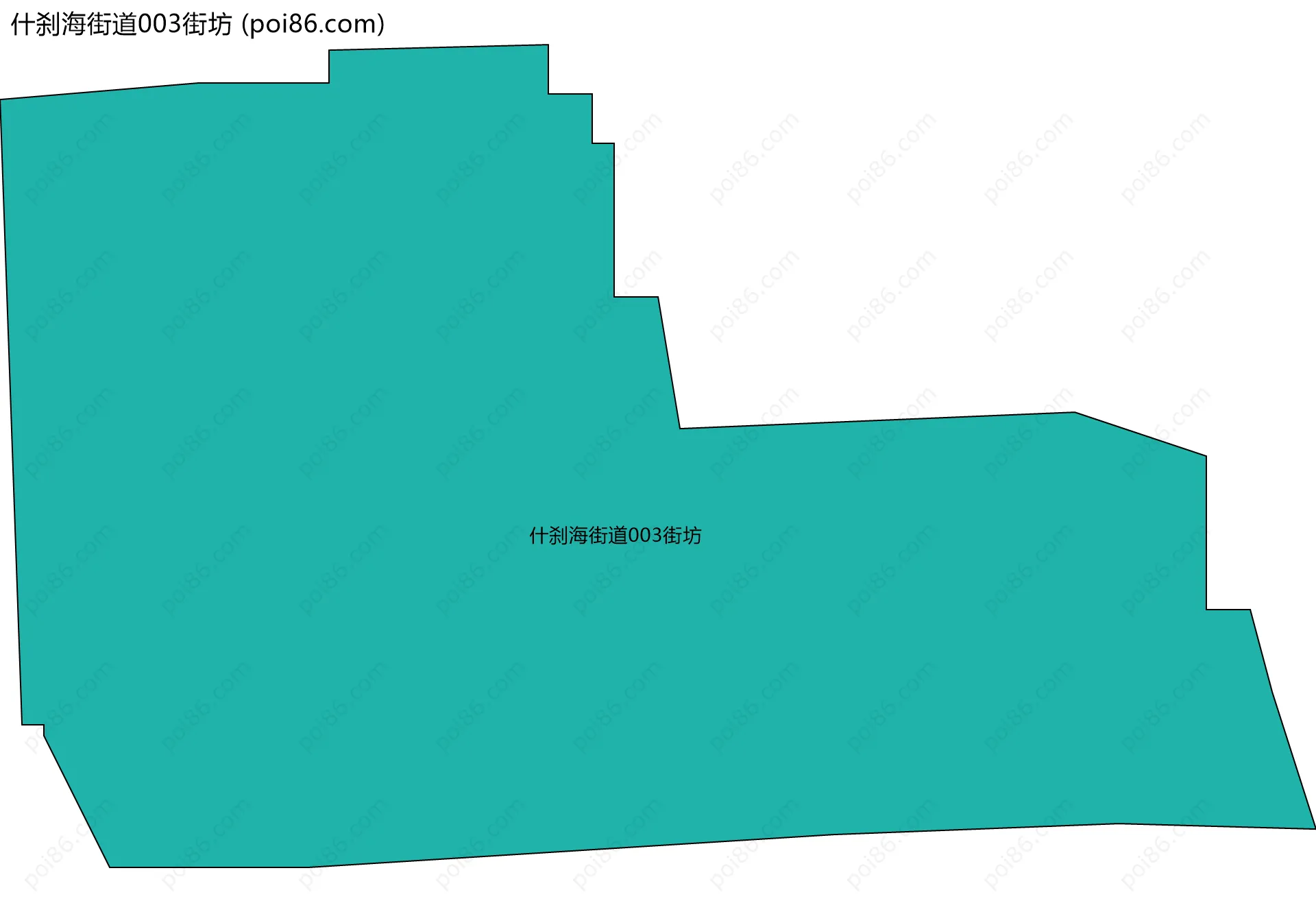 什刹海街道003街坊边界地图