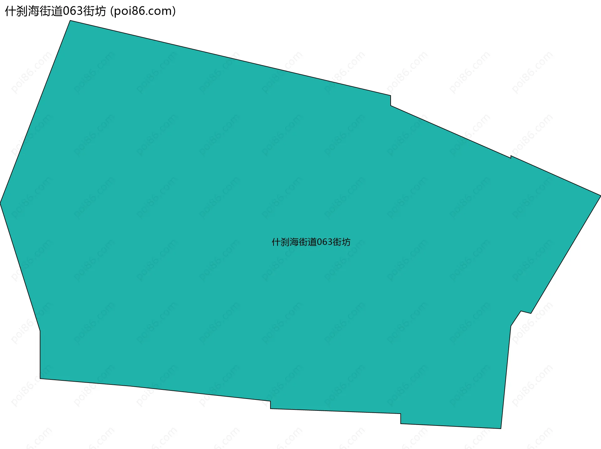 什刹海街道063街坊边界地图