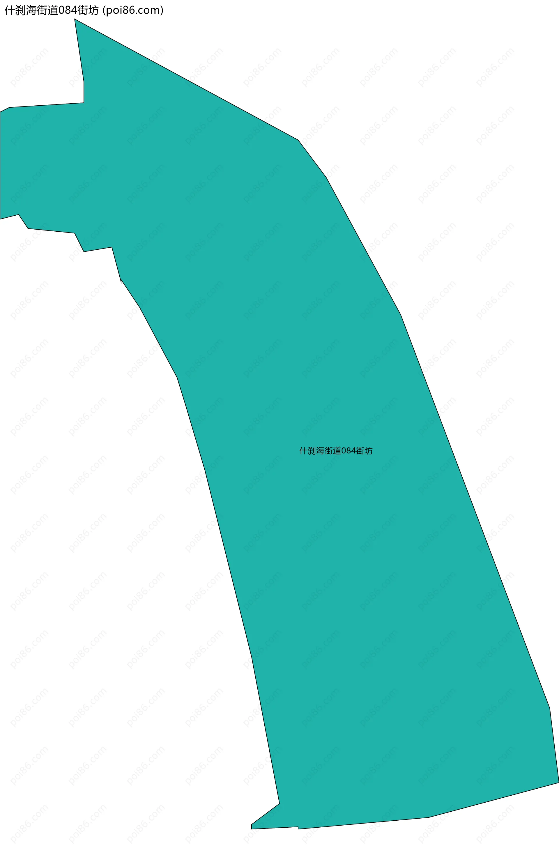 什刹海街道084街坊边界地图