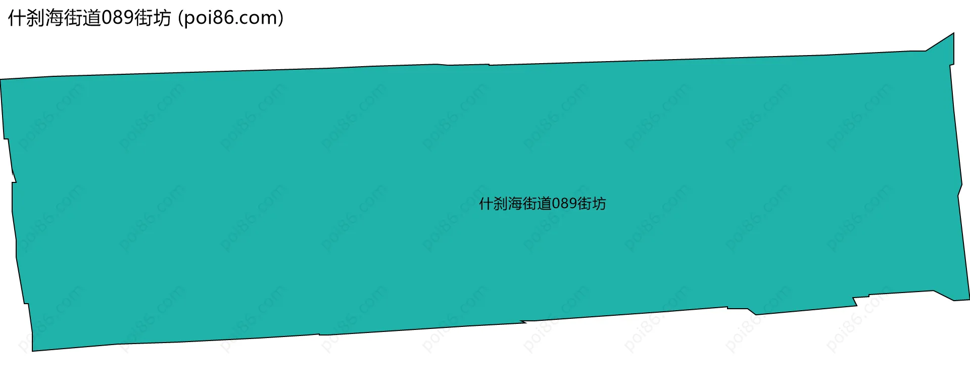 什刹海街道089街坊边界地图