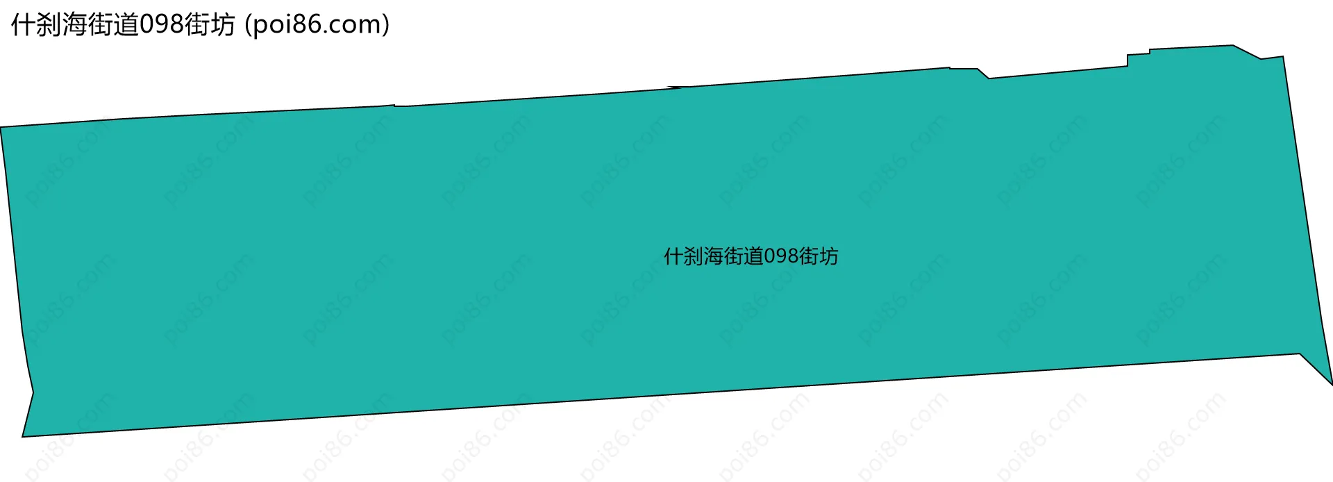 什刹海街道098街坊边界地图