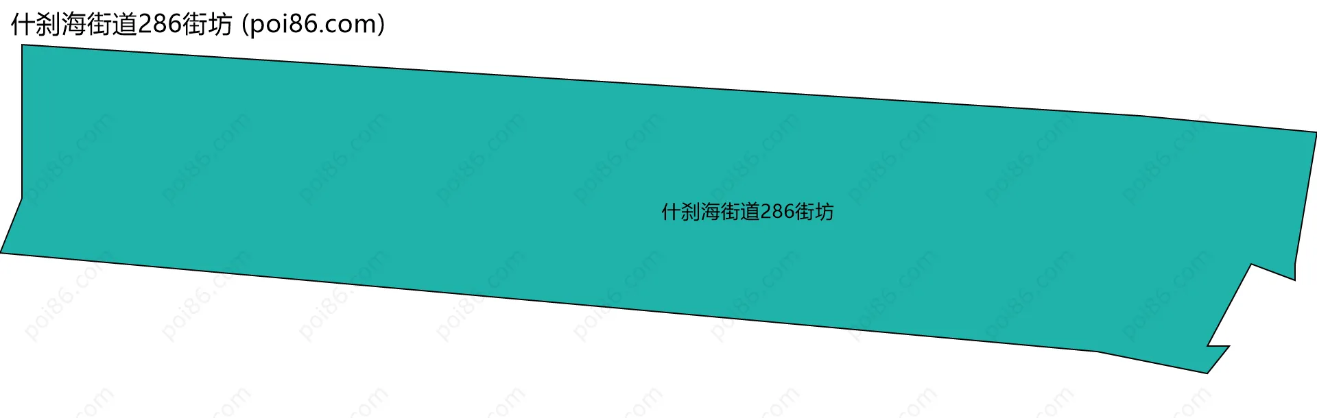 什刹海街道286街坊边界地图