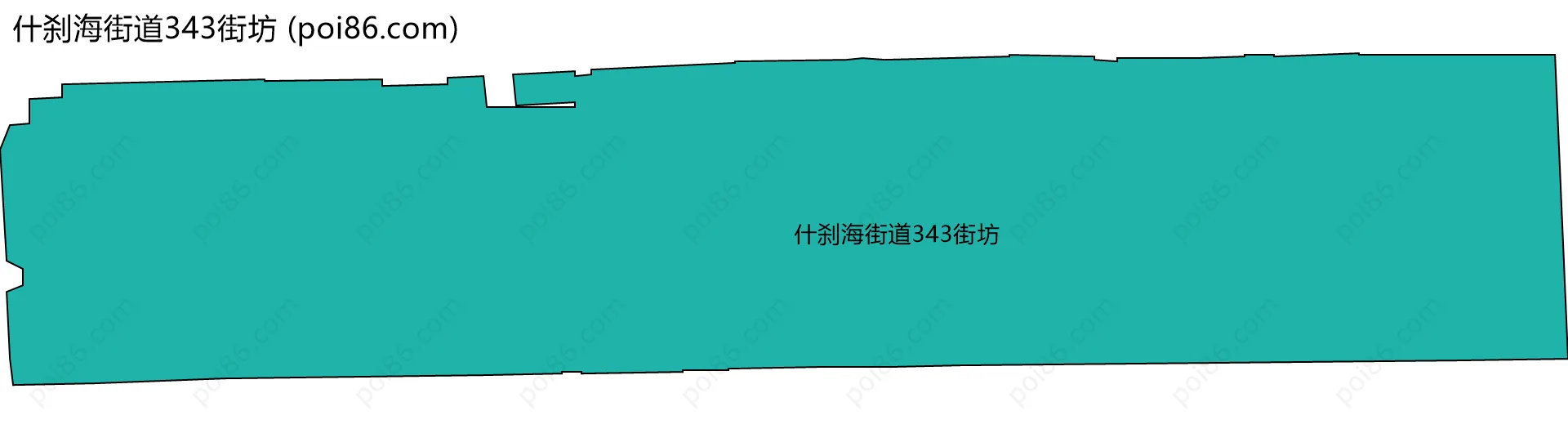 什刹海街道343街坊边界地图