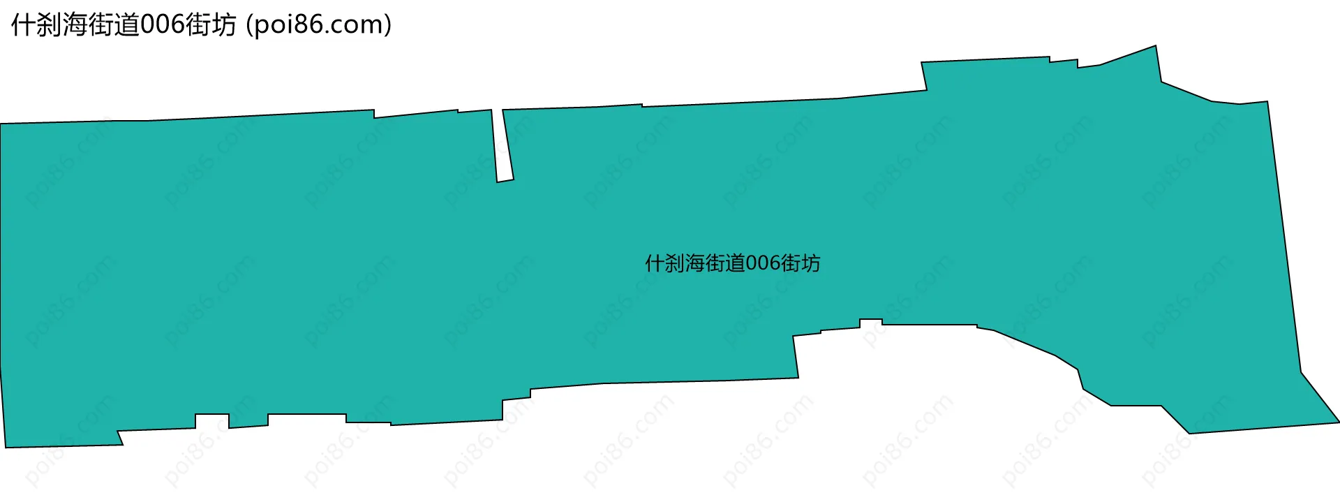 什刹海街道006街坊边界地图