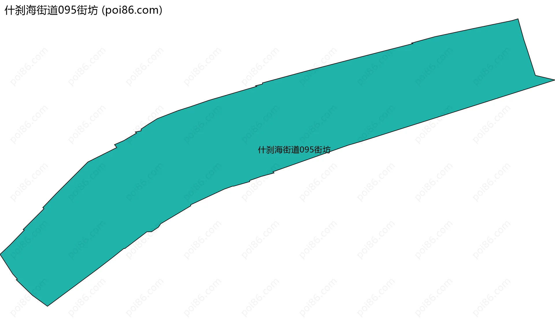 什刹海街道095街坊边界地图