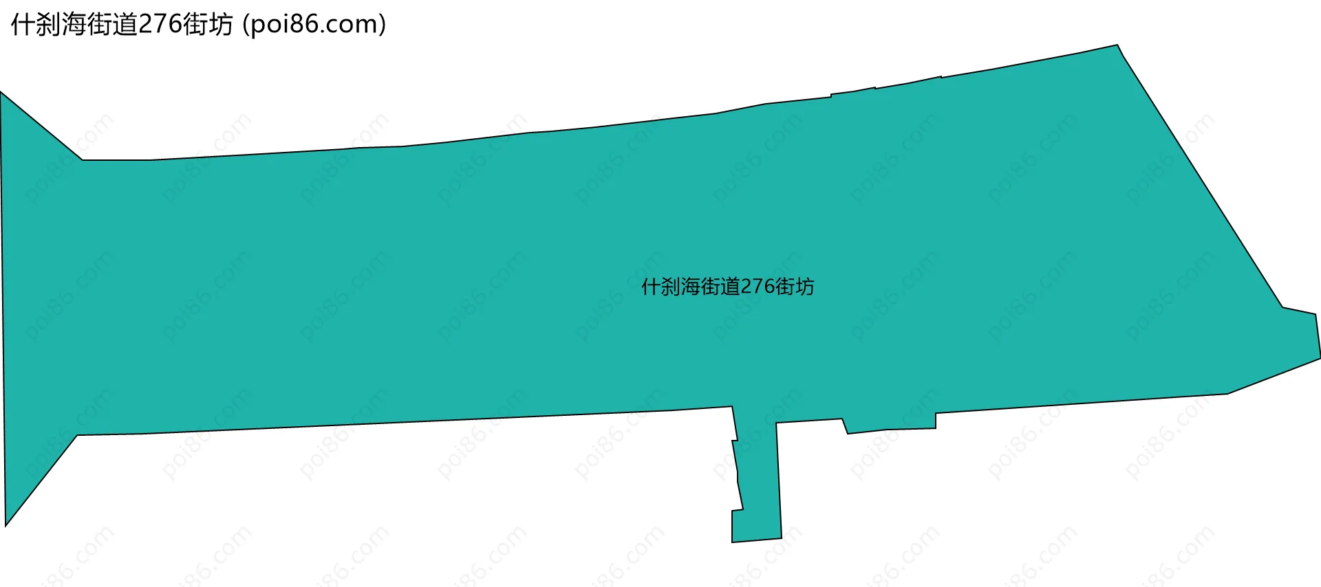 什刹海街道276街坊边界地图