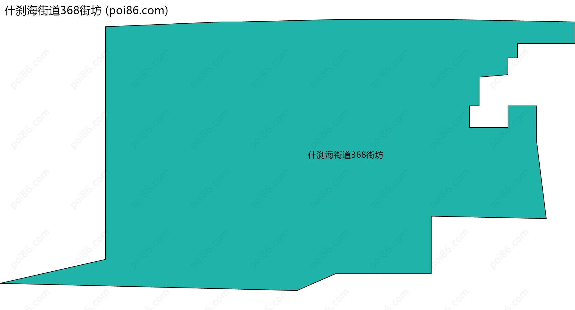 什刹海街道368街坊边界地图