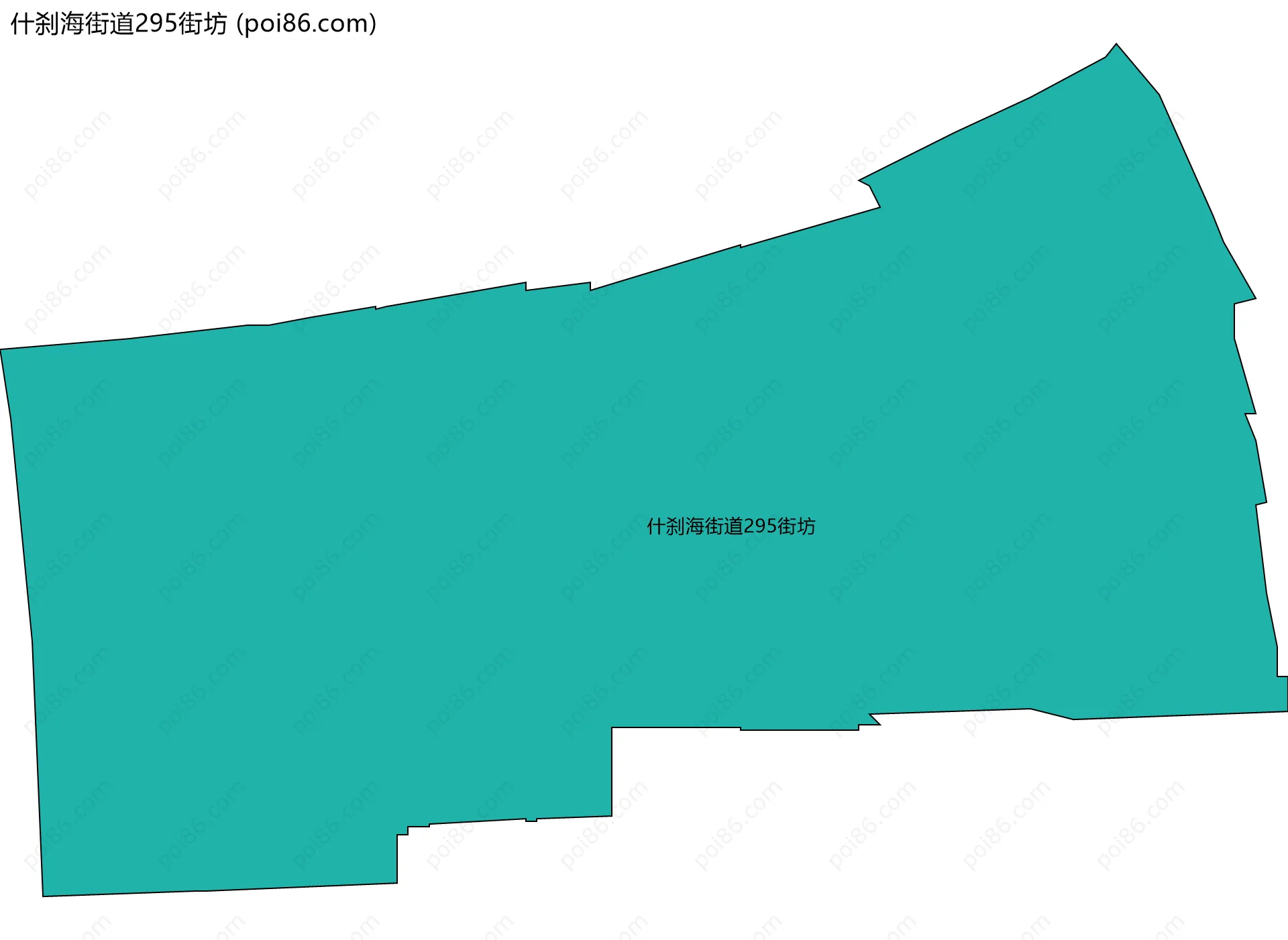 什刹海街道295街坊边界地图