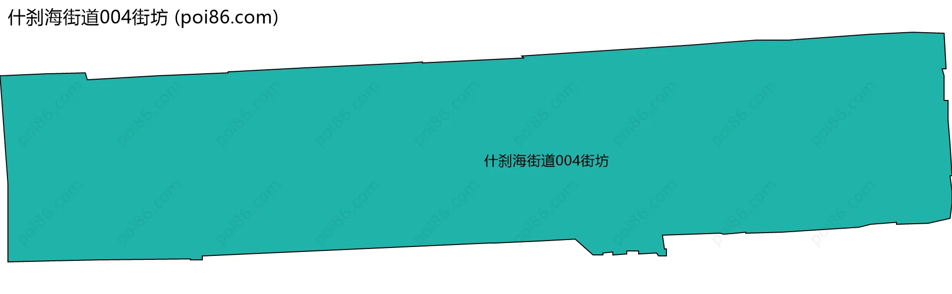 什刹海街道004街坊边界地图