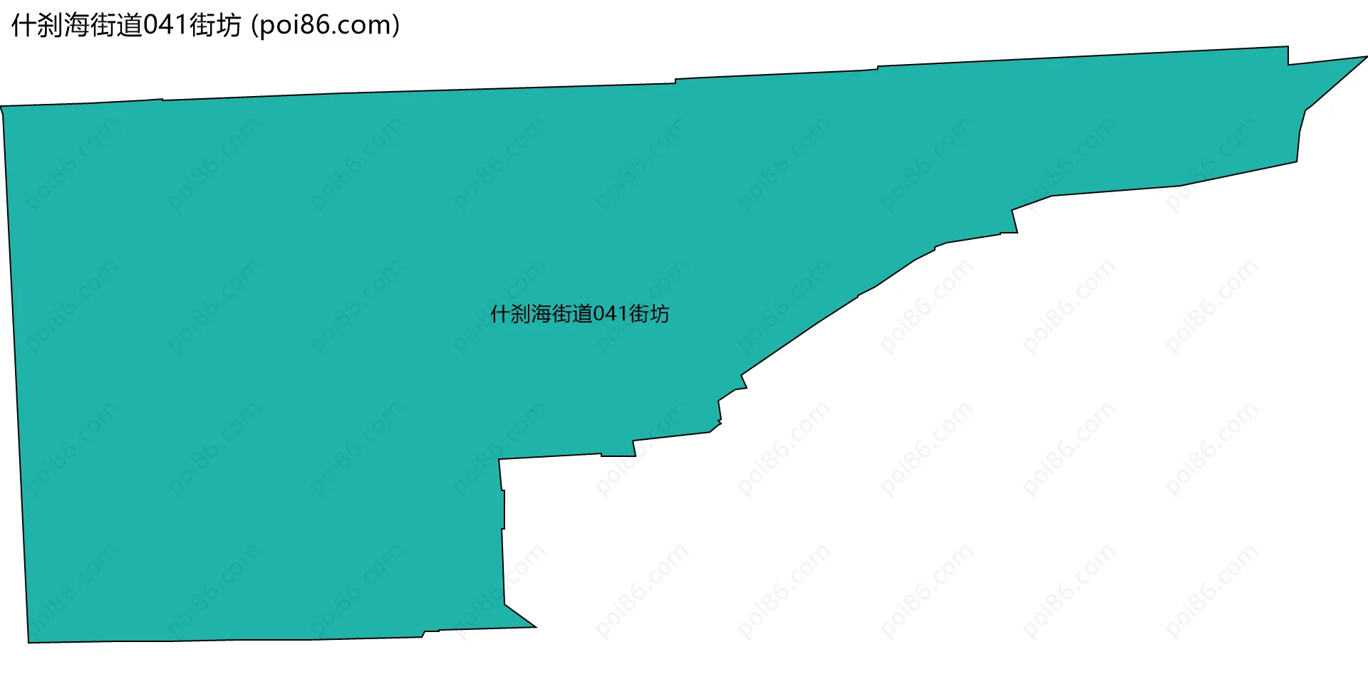 什刹海街道041街坊边界地图