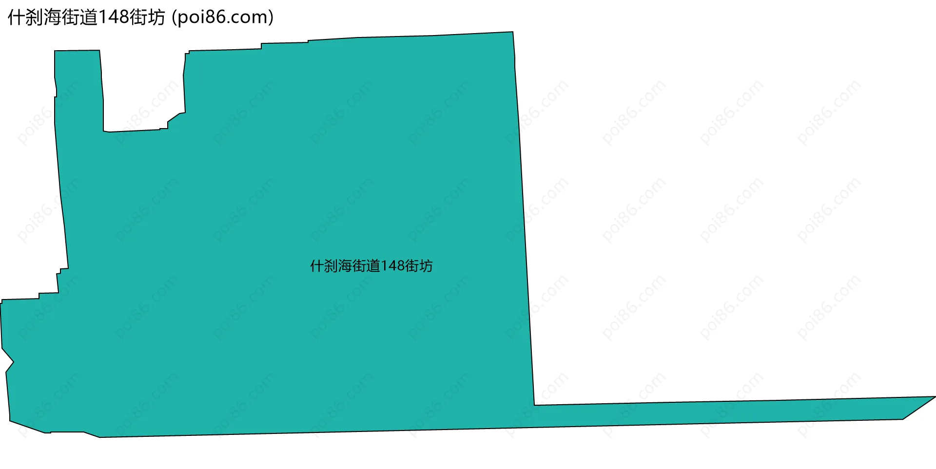 什刹海街道148街坊边界地图