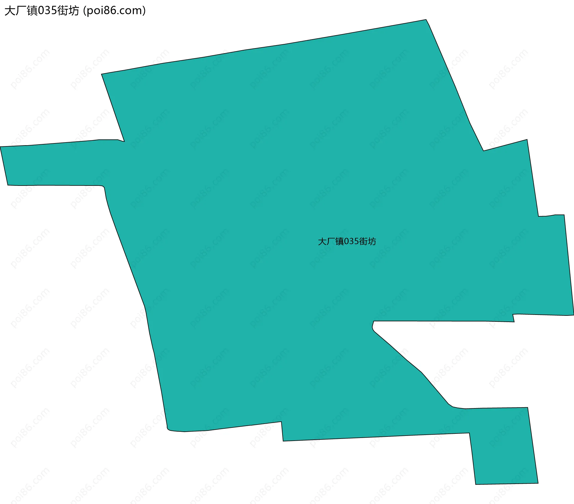 大厂镇035街坊边界地图