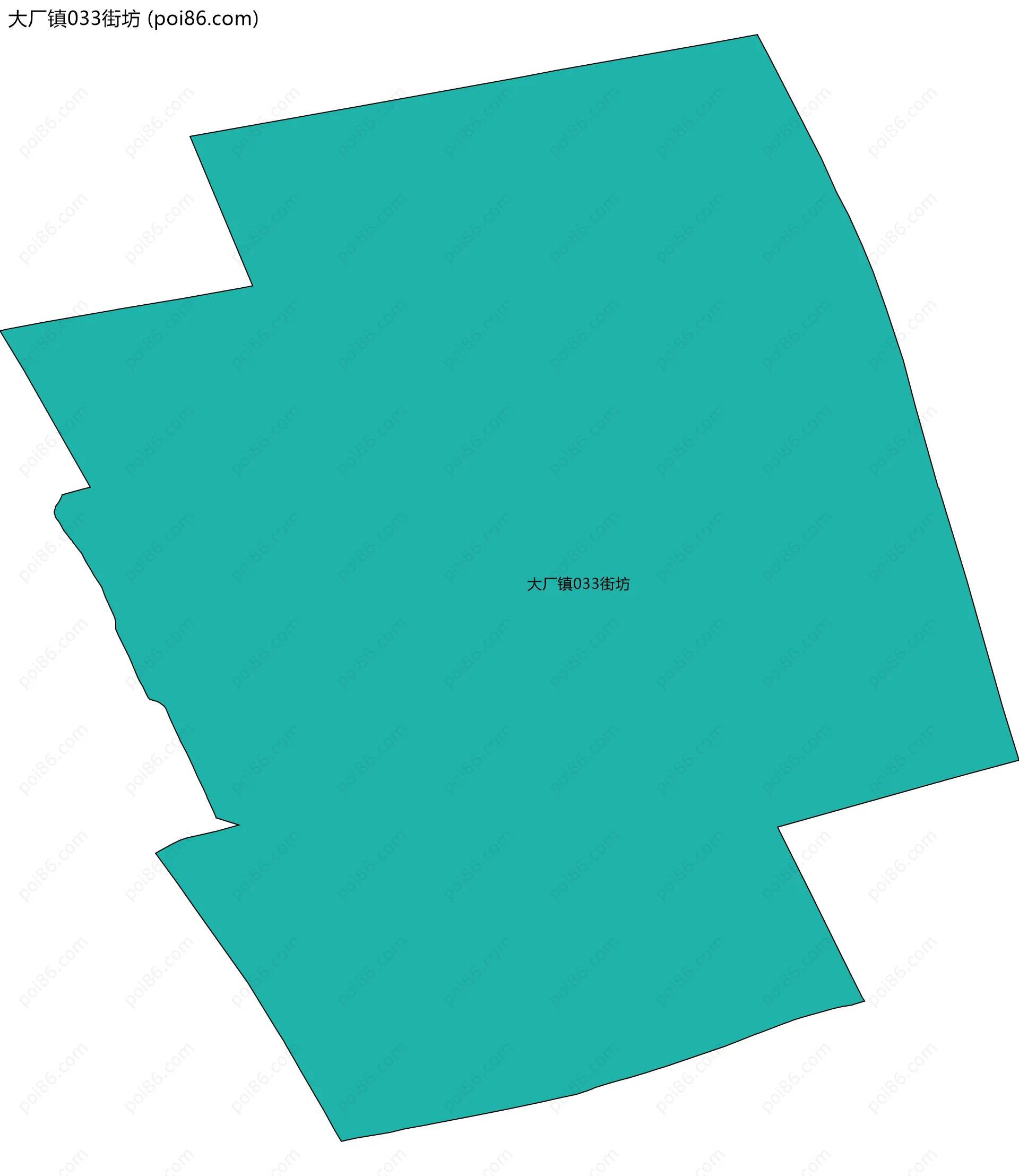 大厂镇033街坊边界地图