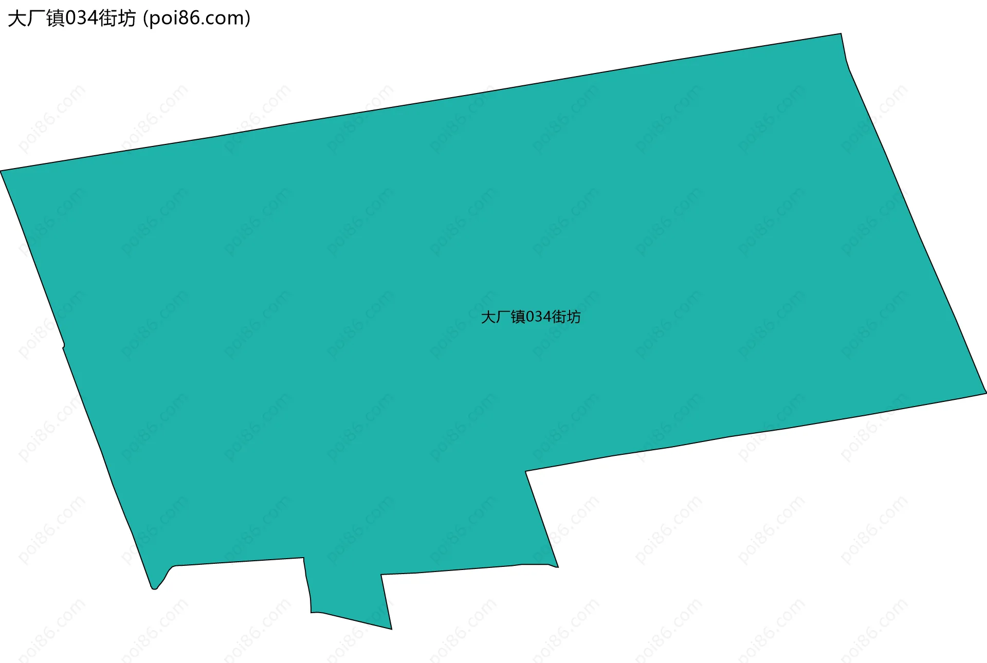 大厂镇034街坊边界地图