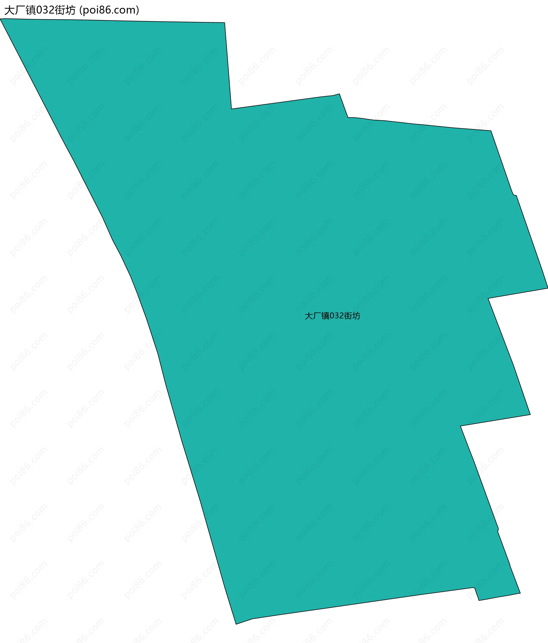 大厂镇032街坊边界地图