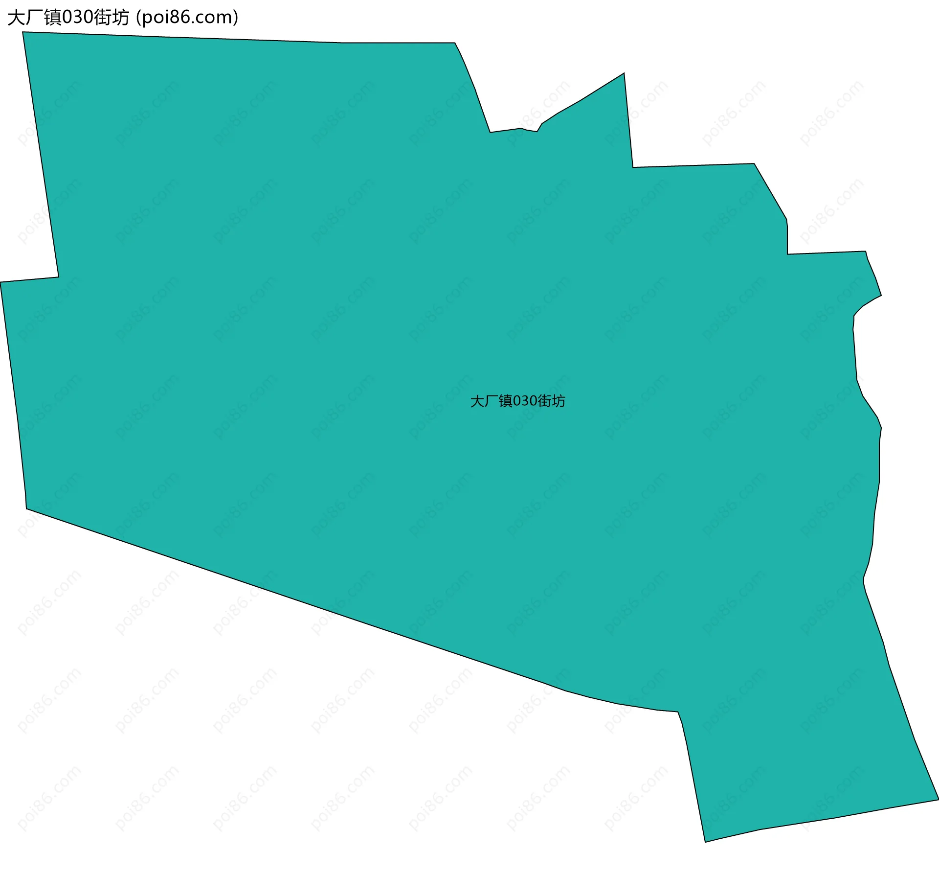 大厂镇030街坊边界地图
