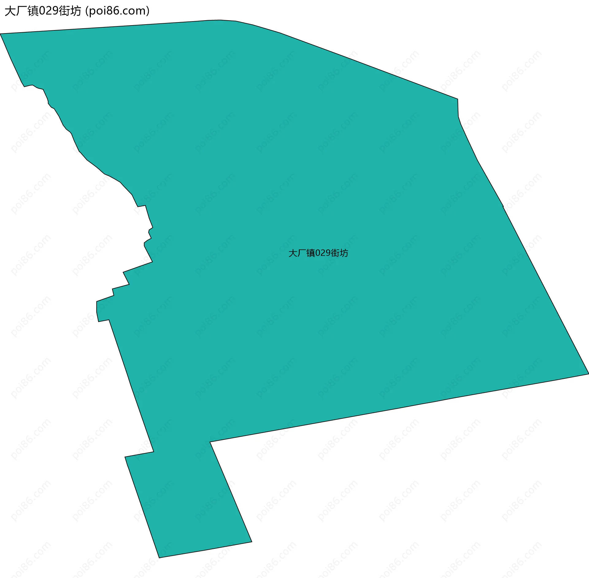 大厂镇029街坊边界地图