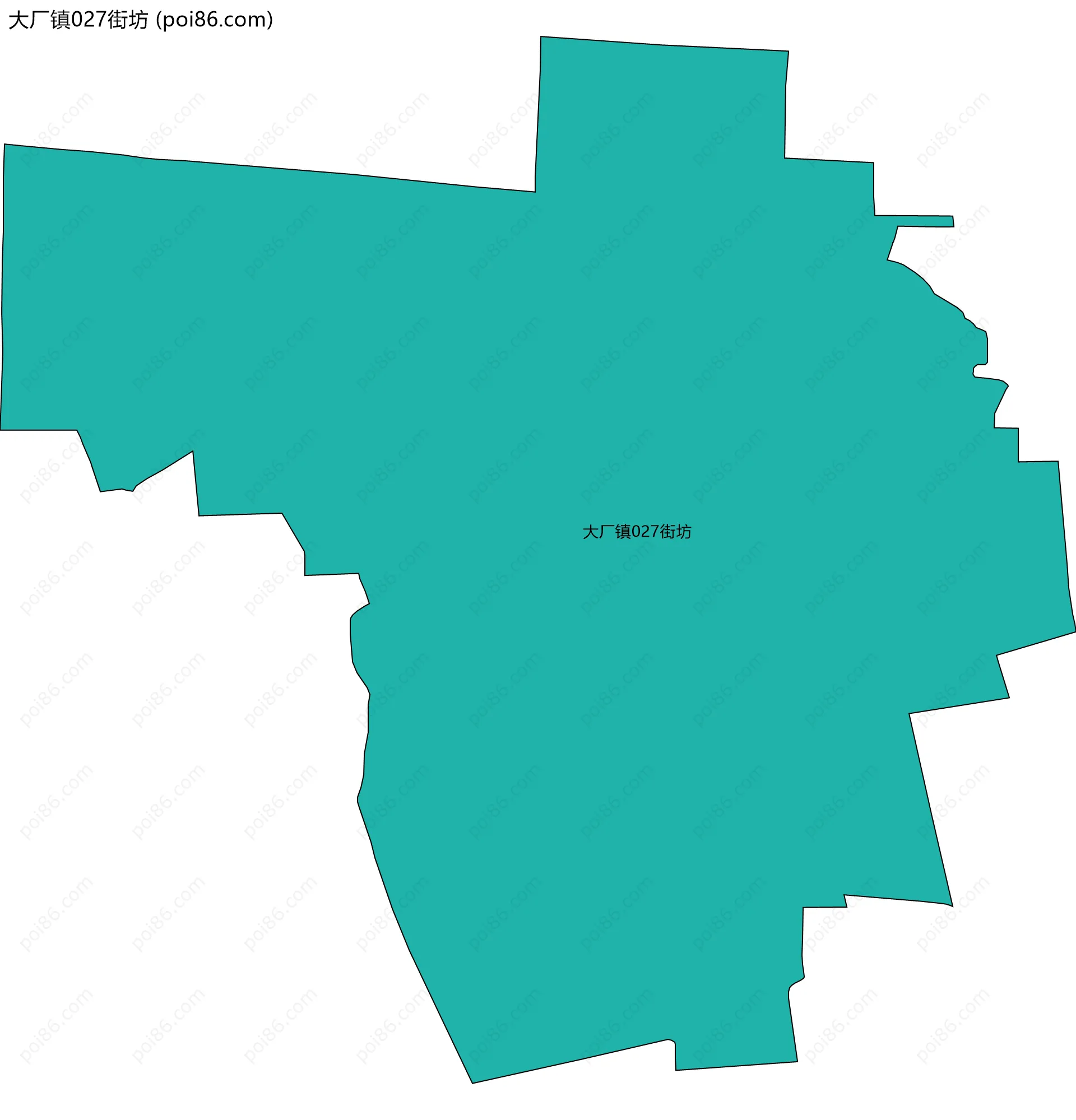 大厂镇027街坊边界地图