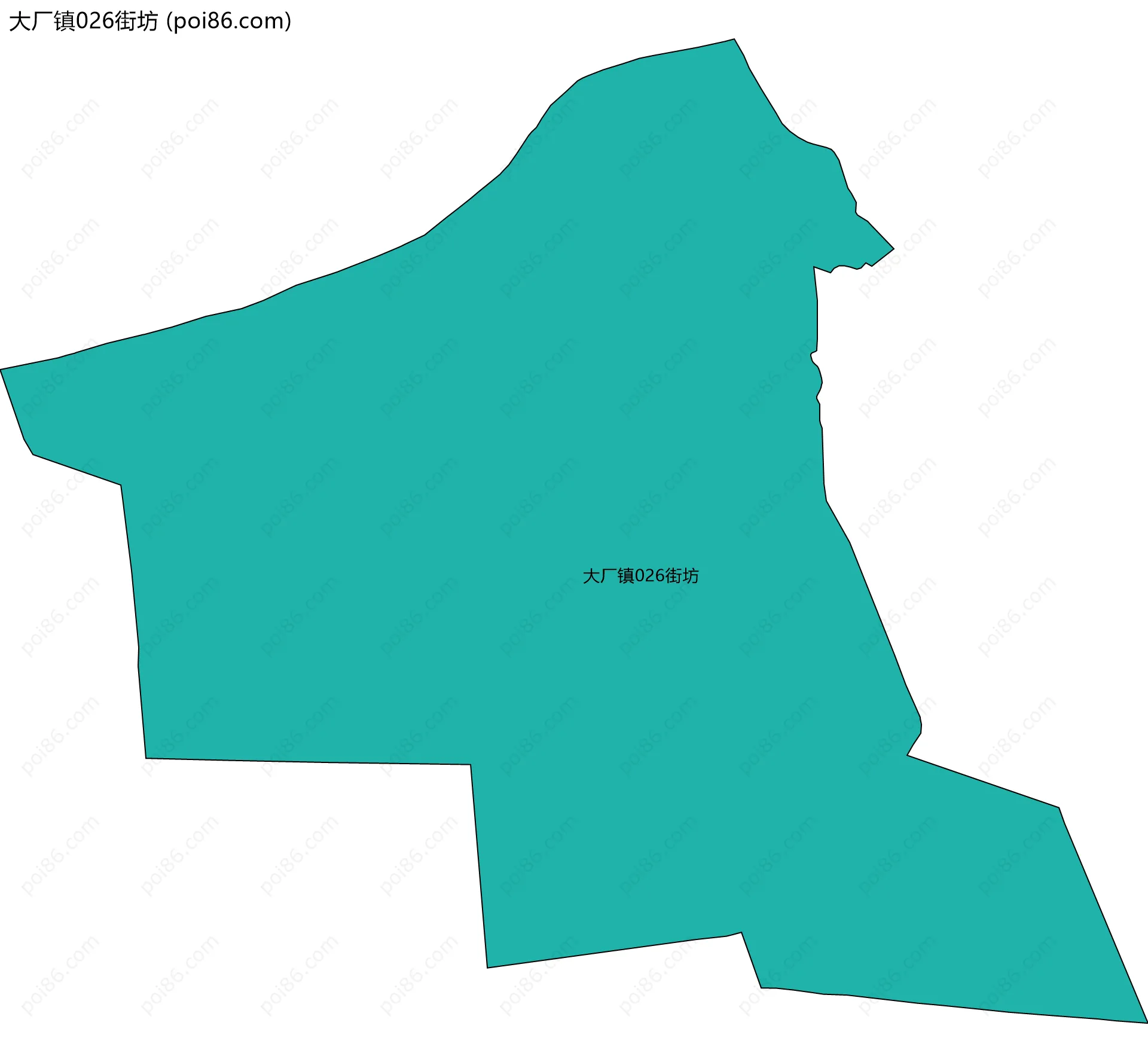 大厂镇026街坊边界地图